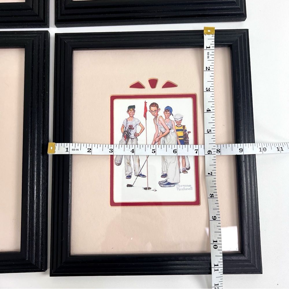 4 Vintage Norman Rockwell Framed Prints - Picture 7 of 7